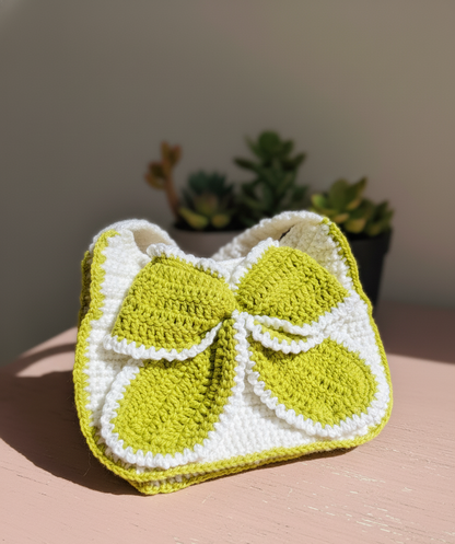 Citrus Bloom Crochet Bag