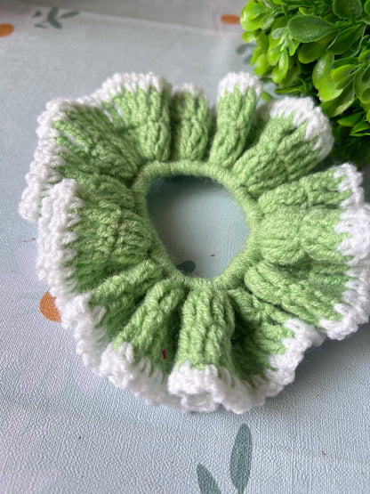 Nature's Charm Crochet Scrunchie